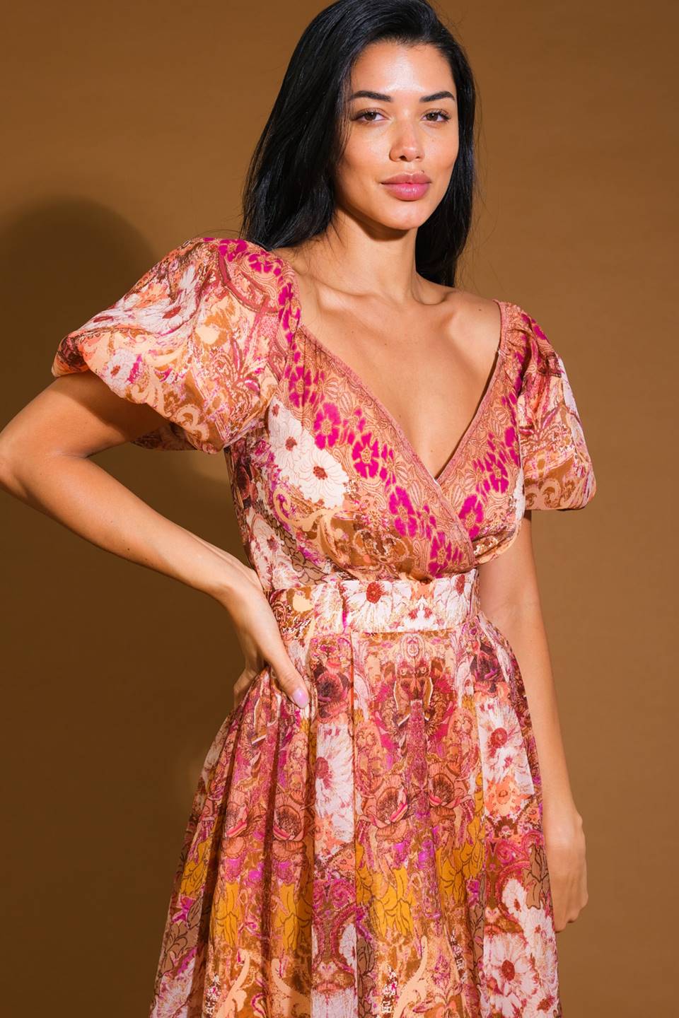 FOR GOOD WOVEN MIDI DRESS Flying Tomato